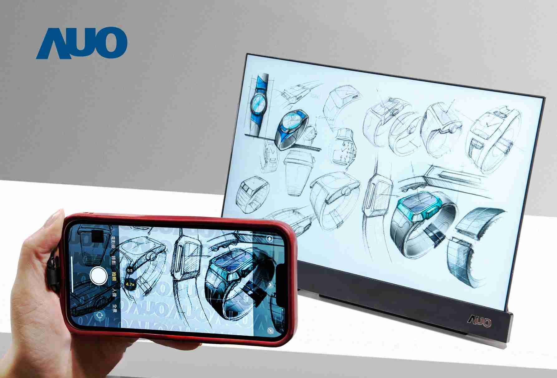 2468BET16吋防窥显示器，，采用人眼无法察觉、、、、相机拍摄时才显现的隐藏式水印技术，，未来可结合AI镜头侦测周围环境，，，实时开启或关闭水印，，，大幅提升在公共场域使用显示器的安全性